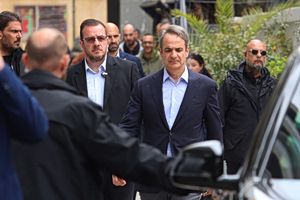 Κυριάκος Μητσοτάκης: Ξανά στον Ευαγγελισμό όπου νοσηλεύεται ο Γιώργος Μυλωνάκης