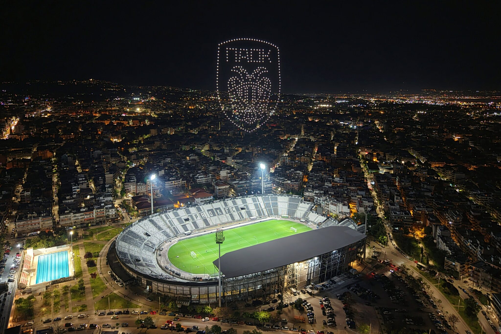 Το εντυπωσιακό drone show για τα 100 χρόνια ΠΑΟΚ (pics & vid)