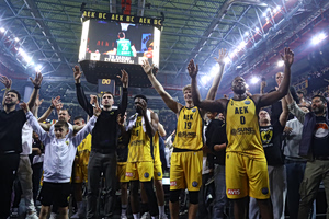 Αποθέωση και γιορτή στη Sunel Arena για την ΑΕΚ μετά την πρόκριση στο Final 4