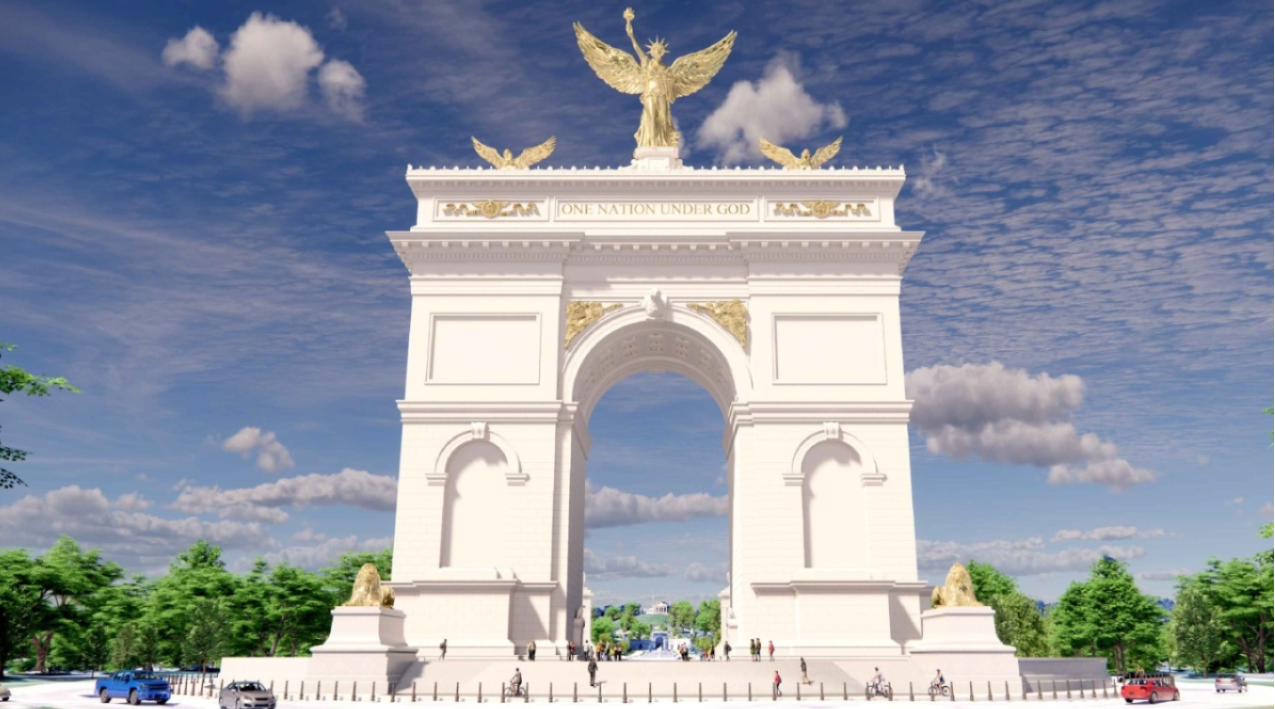 &laquo;&Alpha;&psi;ί&delta;&alpha; &tau;&omicron;&upsilon; &Theta;&rho;&iota;ά&mu;&beta;&omicron;&upsilon; &tau;&omega;&nu; &Eta;&Pi;&Alpha;&raquo;: &Tau;&omicron; ύ&psi;&omicron;&upsilon;&sigmaf; 76 &mu;έ&tau;&rho;&omega;&nu; &mu;&nu;&eta;&mu;&epsilon;ί&omicron; &tau;&omicron;&upsilon; &Tau;&rho;&alpha;&mu;&pi; &gamma;&iota;&alpha; &tau;&eta;&nu; 250ή &epsilon;&pi;έ&tau;&epsilon;&iota;&omicron; &alpha;&nu;&epsilon;&xi;&alpha;&rho;&tau;&eta;&sigma;ί&alpha;&sigmaf;