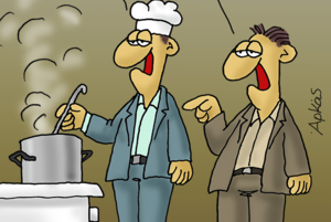 Μαγειρεύοντας την ενημέρωση: Το νέο αιχμηρό σκίτσο του Αρκά