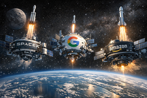 Τριπλή κούρσα SpaceX, Google, Amazon για κέντρα δεδομένων στο Διάστημα