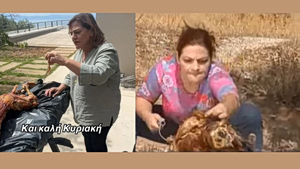 Η Βίκυ Σταυροπούλου αναβίωσε τη θρυλική σκηνή με το αρνί από το «Είσαι το ταίρι μου»