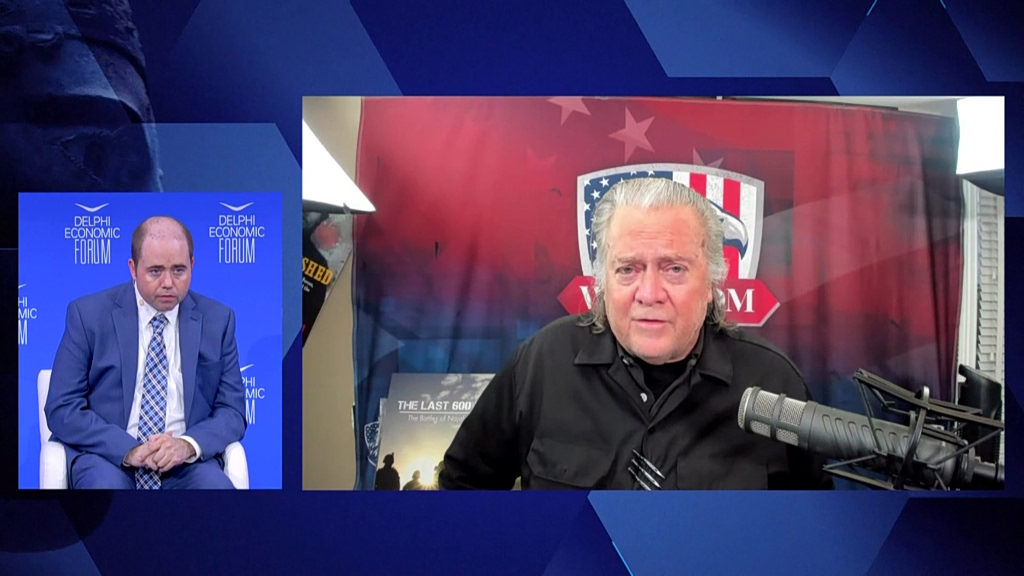 O Στιβ Μπάνον στο Φόρουμ Δελφών: Ελλάδα, Ναυτιλία & Παγκόσμιες Συγκρούσεις