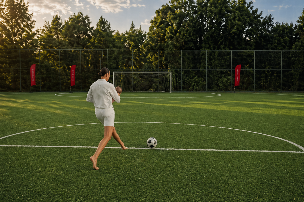 Crossbar Challenge: Μαμά σουτάρει με μωρό στο χέρι; Κανένα πρόβλημα!