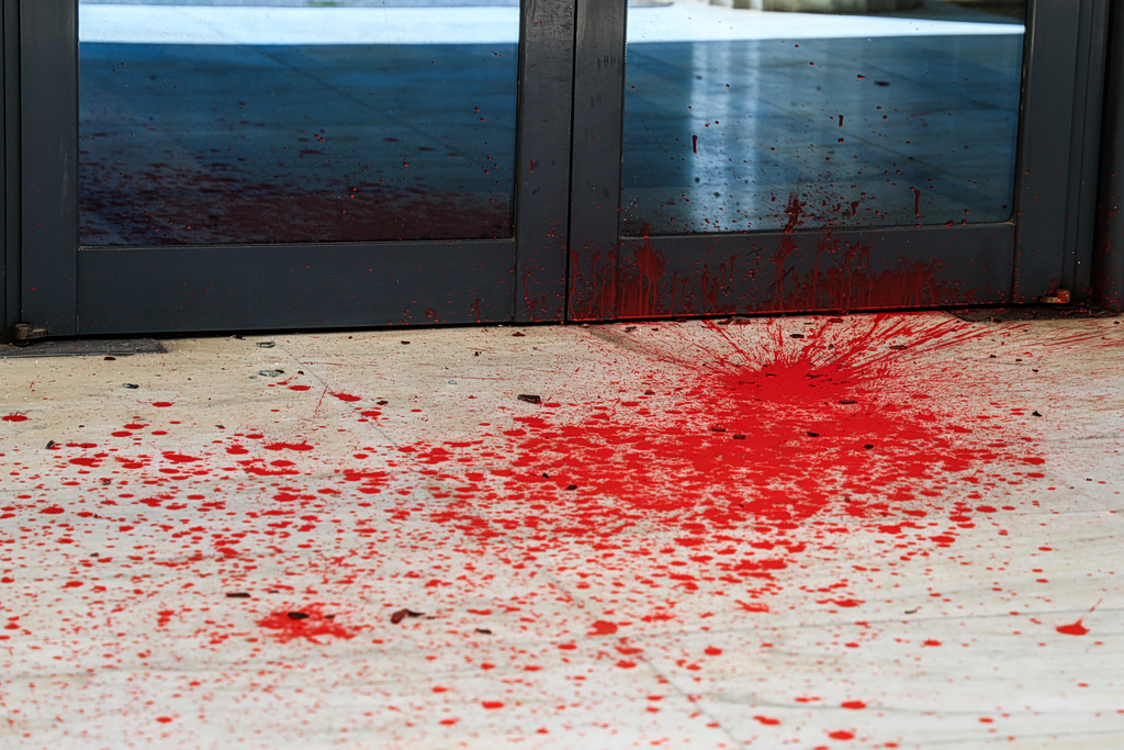 Επίθεση με μπογιές και βαριοπούλες στο Διοικητικό Εφετείο στη Λουίζης Ριανκούρ