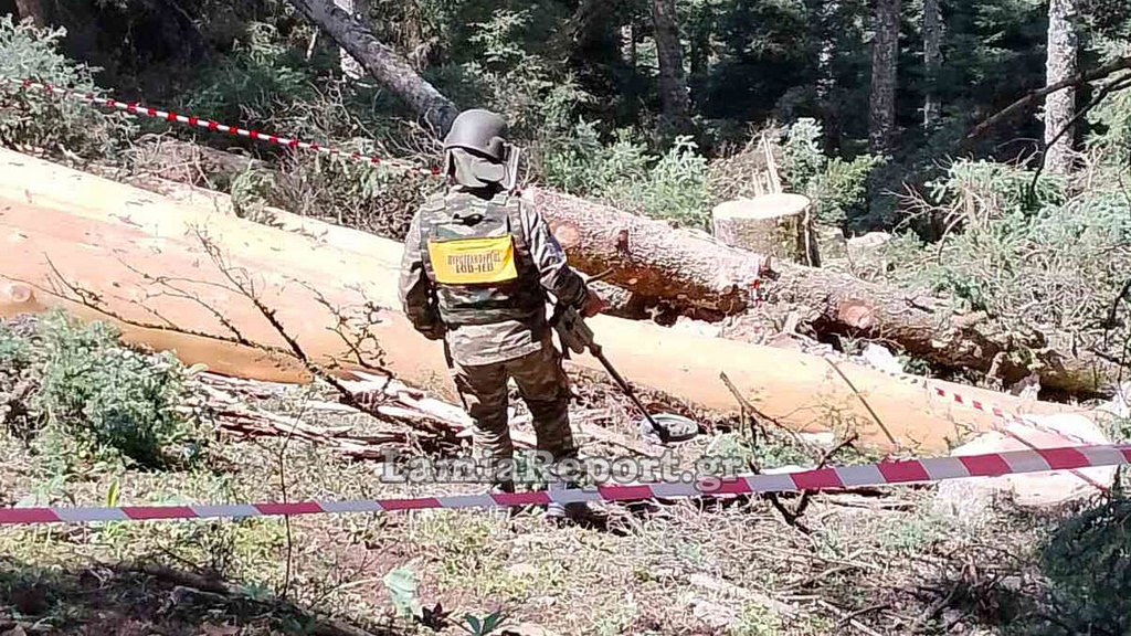 Ευρυτανία: Εντοπίστηκε χειροβομβίδα του Β’ Παγκόσμιου Πόλεμου σε δάσος (pics)