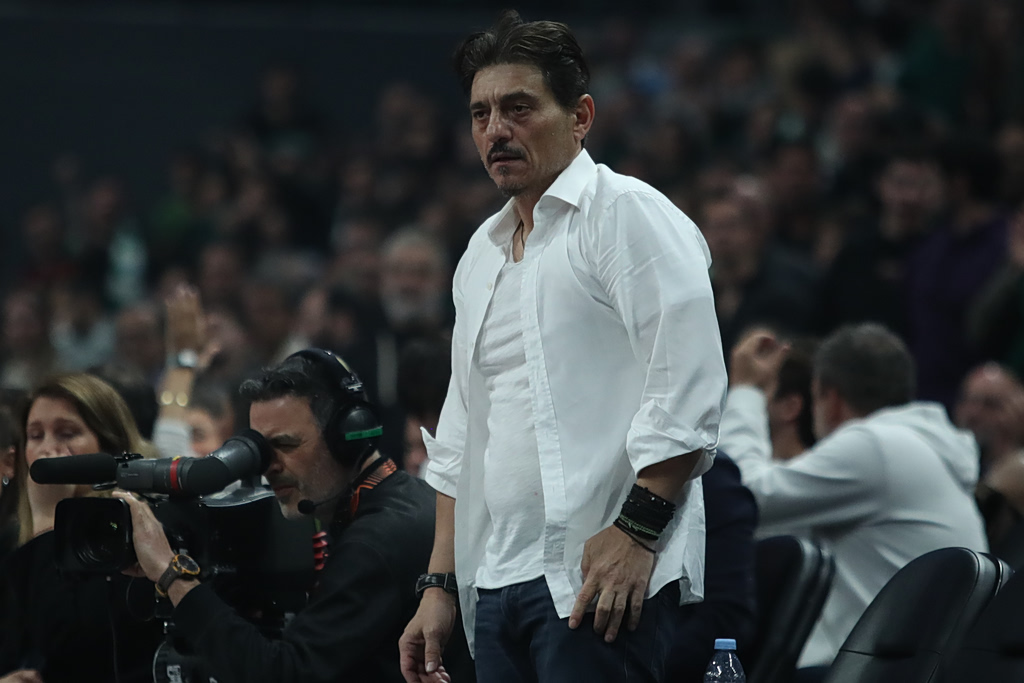 Στην προπόνηση του Παναθηναϊκού, ο Δημήτρης Γιαννακόπουλος