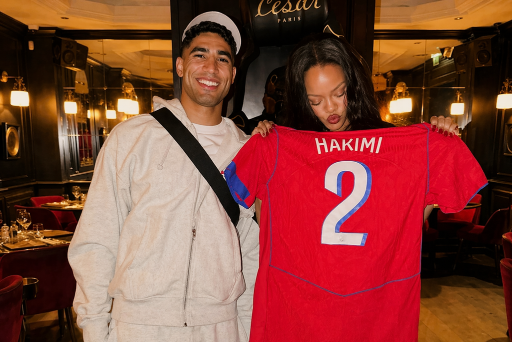 Η συνάντηση του Χακίμι με τη Ριάνα στο Παρίσι και η υπογεγραμμένη φανέλα του… Μαρόκου (pics)