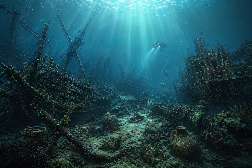 Αυτό είναι το θαλάσσιο «νεκροταφείο» που «κατάπιε» πάνω από 130 πλοία – Από τον ισλαμικό Μεσαίωνα έως τα πολεμικά του 18ου αιώνα