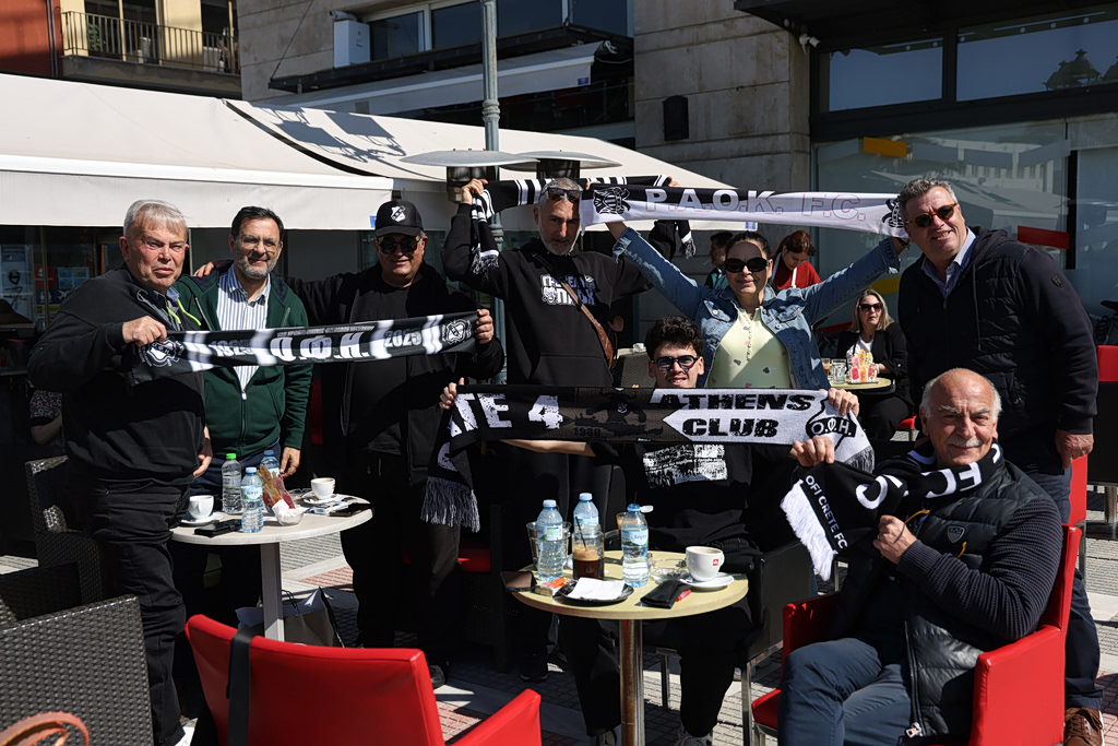 «Κατέκλυσαν» τον Βόλο οι Κρητικοί για τον μεγάλο τελικό κόντρα στον ΠΑΟΚ (pics,vids)