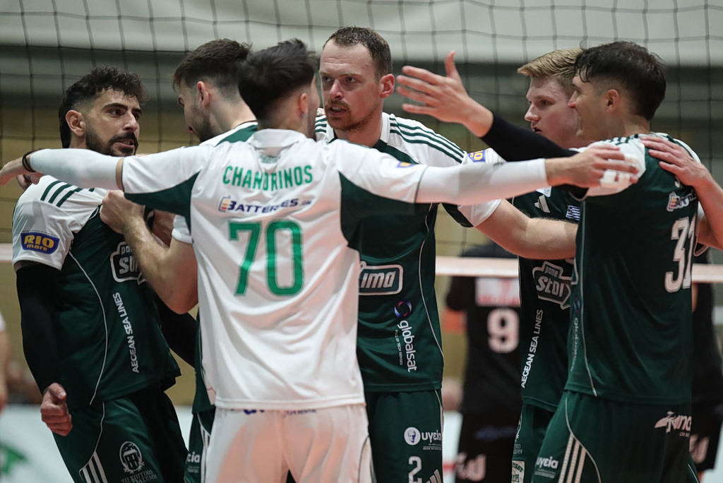 Παναθηναϊκός – ΠΑΟΚ 3-1: Ένα σετ θρίλερ, τρία «πράσινα» ξεσπάσματα