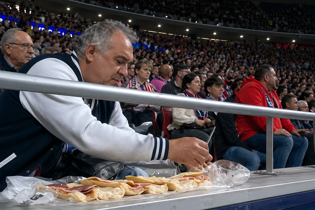 Ατλέτικο Μαδρίτης – Άρσεναλ: Οπαδός «έκλεψε» την παράσταση, επειδή έφτιαχνε σάντουιτς (vid)