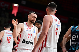 Ολυμπιακός – Κολοσσός Ρόδου 117-76: Οι «ερυθρόλευκοι» πήραν τη νίκη με 41 πόντους διαφορά και έκαναν το 1-0 στα προημιτελικά