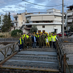 Τοποθέτηση πεζογέφυρας στον Δήμο Νέας Φιλαδέλφειας – Νέας Χαλκηδόνας με τη συνδρομή των ΕΔ (video)