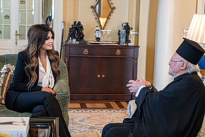 Ανάρτηση Γκίλφοϊλ: «Βαθιά ουσιαστική» η συνάντηση με τον Οικουμενικό Πατριάρχη Βαρθολομαίο