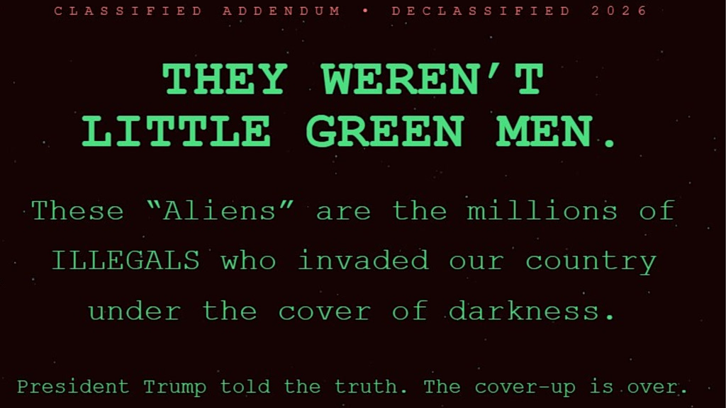 Σάλος με το aliens.gov: O Τραμπ αντιμετωπίζει τους μετανάστες ως εξωγήινους εισβολείς – «Περπατούν ανάμεσά μας»