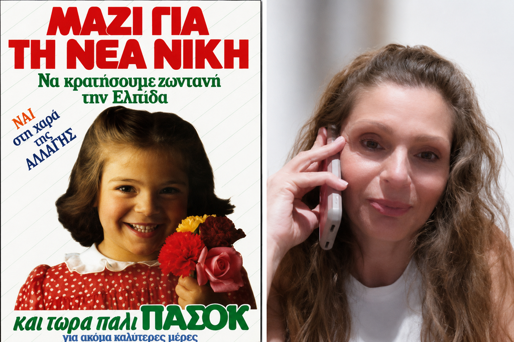 Η «Αννούλα» του Ανδρέα Παπανδρέου θυμάται πώς έγινε το κοριτσάκι της αφίσας του ΠΑΣΟΚ