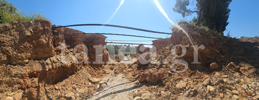 Τριτοκοσμικές εικόνες στην Καλλιτεχνούπολη: Κομμένος στα δυο για ένα μήνα ο δρόμος – Φόβος μη ξεσπάσει φωτιά