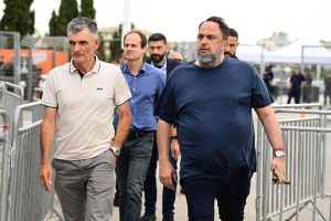 Στο «T-Center» ο Βαγγέλης Μαρινάκης – Μαζί του ο Μεντιλίμπαρ (vid, pics)