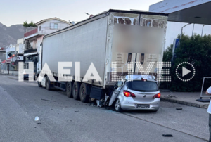 Τραγωδία στη Ζαχάρω: Νεκρός 29χρονος που έπεσε με το αυτοκίνητό του σε σταθμευμένη νταλίκα