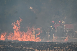 Σε ύφεση η φωτιά στη Βάρδα Ηλείας – Μαίνεται το πύρινο μέτωπο στο Ψάρι