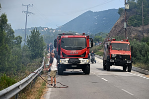 Ξάνθη: «Λαμπάδιασε» νταλίκα στην Εγνατία Οδό κοντά στον Ίασμο