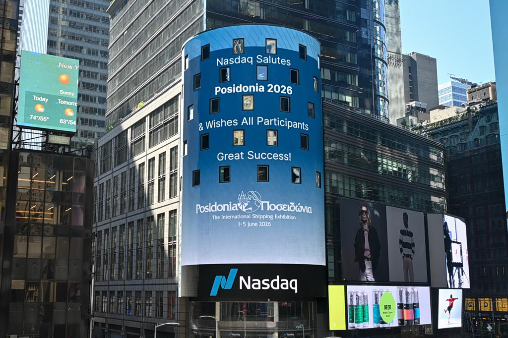 Ο NASDAQ χαιρετίζει τα Ποσειδώνια 2026 και την ελληνική ναυτιλία, αναγνωρίζοντας την παγκόσμια εμβέλεια και σημασία της διοργάνωσης