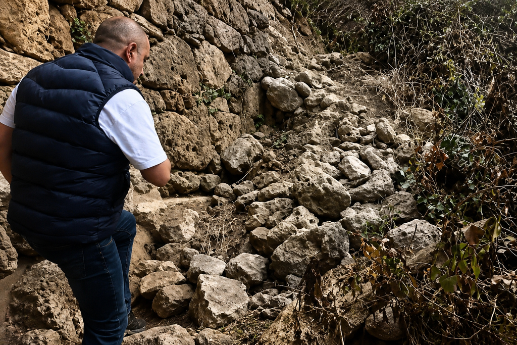 Βέροια: Κατέρρευσε τμήμα του αρχαίου τείχους σε αυλή σπιτιού – Αλληλοκατηγορίες μεταξύ Εφορείας Αρχαιοτήτων και Δήμου
