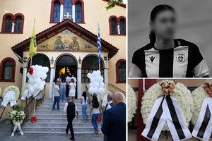 Θλίψη και οδύνη στην κηδεία της 15χρονης Αννας-Μαρίας του ΠΑΟΚ (pics)