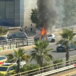 Αυτοκίνητο τυλίχθηκε στις φλόγες στη Λεωφόρο Συγγρού