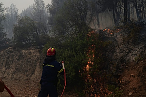 Φωτιά σε ρεματιά στα Κουφάλια Θεσσαλονίκης