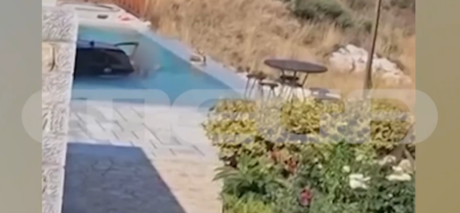 Αυτοκίνητο κατέληξε σε πισίνα ξενοδοχείου στη Μάνη, σώθηκαν όλοι