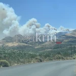 Ηράκλειο: Φωτιά στο Μελιδοχώρι, ενισχύθηκαν οι δυνάμεις πυρόσβεσης – Ήχησε το 112