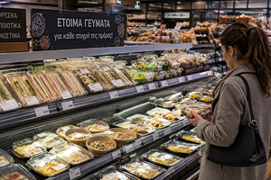 Πόσα χρήματα ξοδεύουν ετησίως οι Έλληνες για έτοιμο φαγητό – Αυξάνεται η αγορά γευμάτων σε πακέτο από τα σούπερ μάρκετ