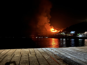 Μεγάλη πυρκαγιά σε δασική έκταση στην Κάλυμνο (video)