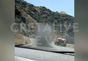 Δεν βάζουν μυαλό στην Κρήτη – Νταλίκα κάνει προσπέραση μπαίνοντας στο αντίθετο ρεύμα πάνω σε στροφή (video)