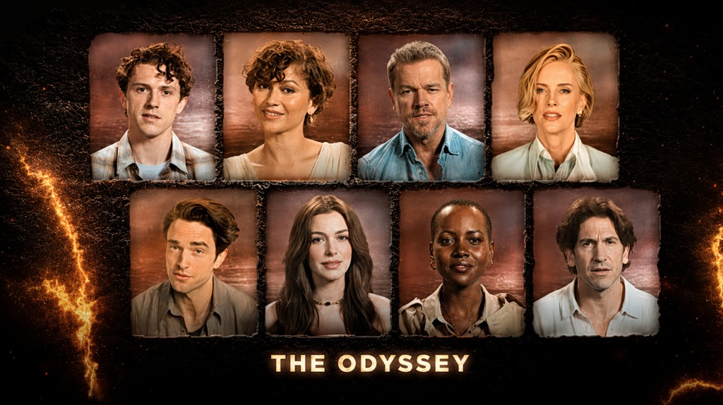 Nolan's 'Odyssey' in 60 Seconds: Cast Recounts Epic in Dactylic Hexameter (Video)